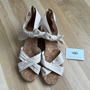 UGG Cream Espadrille Wedges
